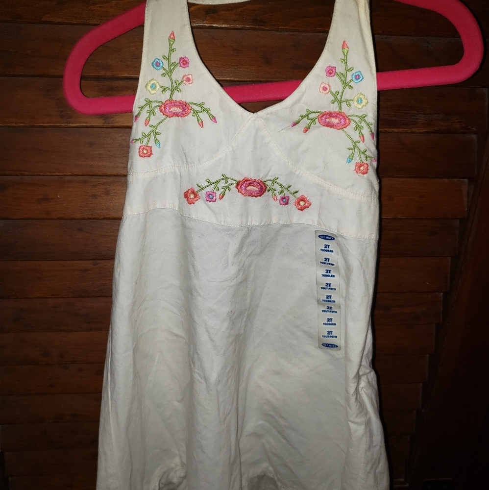 White halter dress